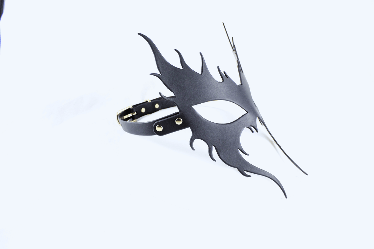 BDSM Mask – Gothic Flame Venetian Bondage Masquerade