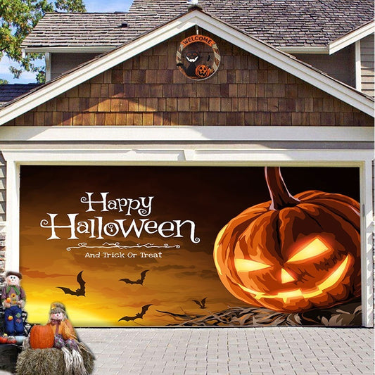 Halloween Garage Background Decoration Hanging Cloth | Indoor Decorations - Decorations