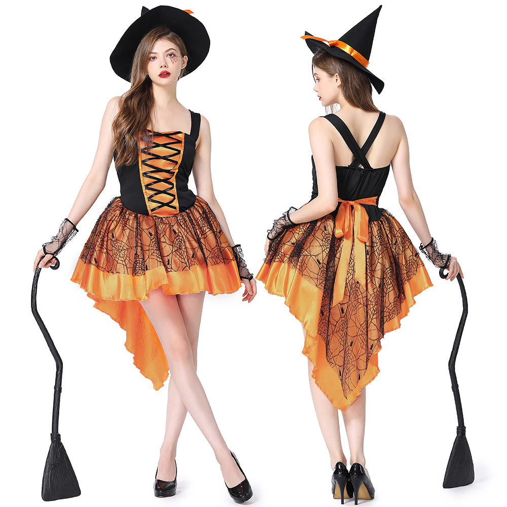 Halloween Costume Mesh Camisole Witch Multi-color Party - Discount Halloween City