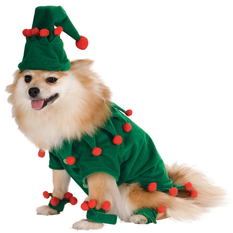 Cute Dog Cat Costume Christmas Cloak Halloween Disguise Cat - Discount Halloween City