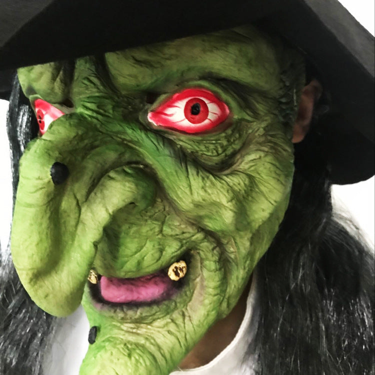 Halloween Long Hair Grimace Mask - Discount Halloween City