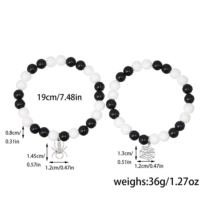 Spider Web Couple Bracelet Set - product image 2