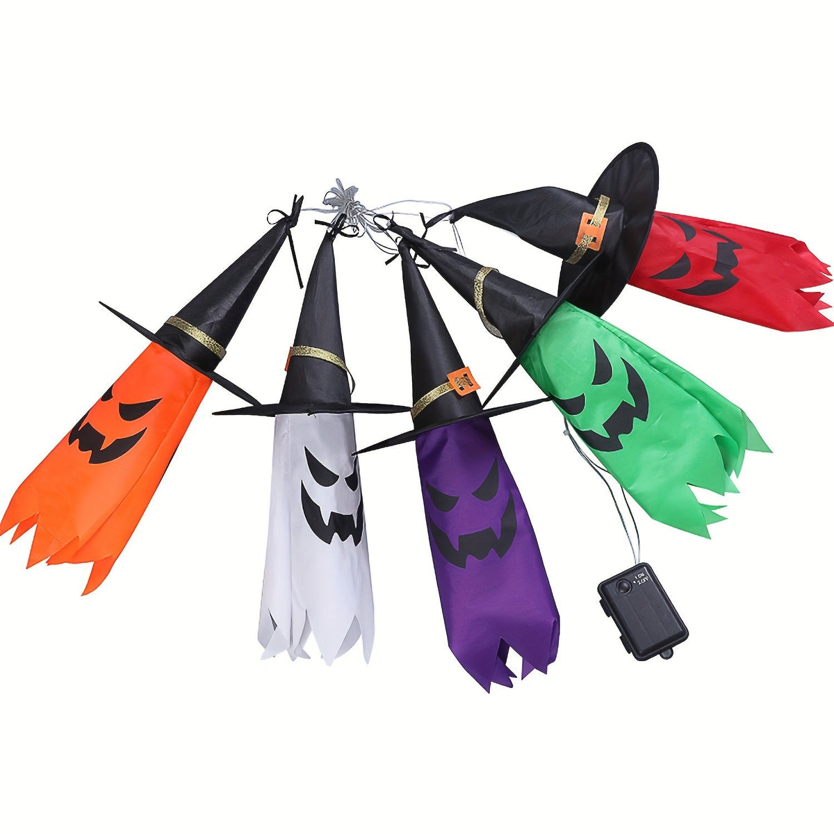 Halloween Ghost Witch Hat Lights 5-Pack LED