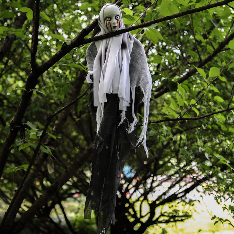 Skull Ghost Haunted House Halloween Hanging Ornament - product image 6