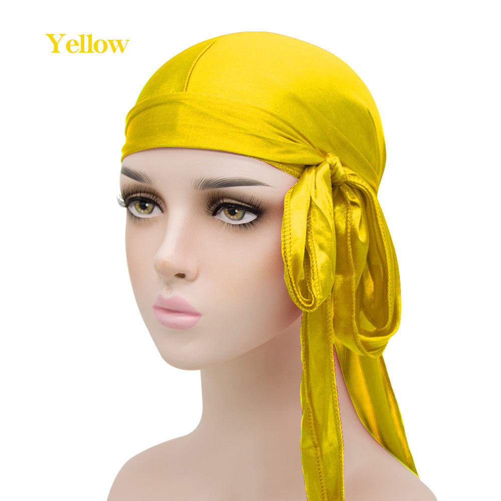 Unisex Satin Long Tail Headwrap Stretchy Pirate Hat and Hip - Discount Halloween City