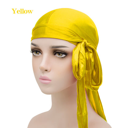 Unisex Satin Long Tail Headwrap Stretchy Pirate Hat and Hip - Discount Halloween City