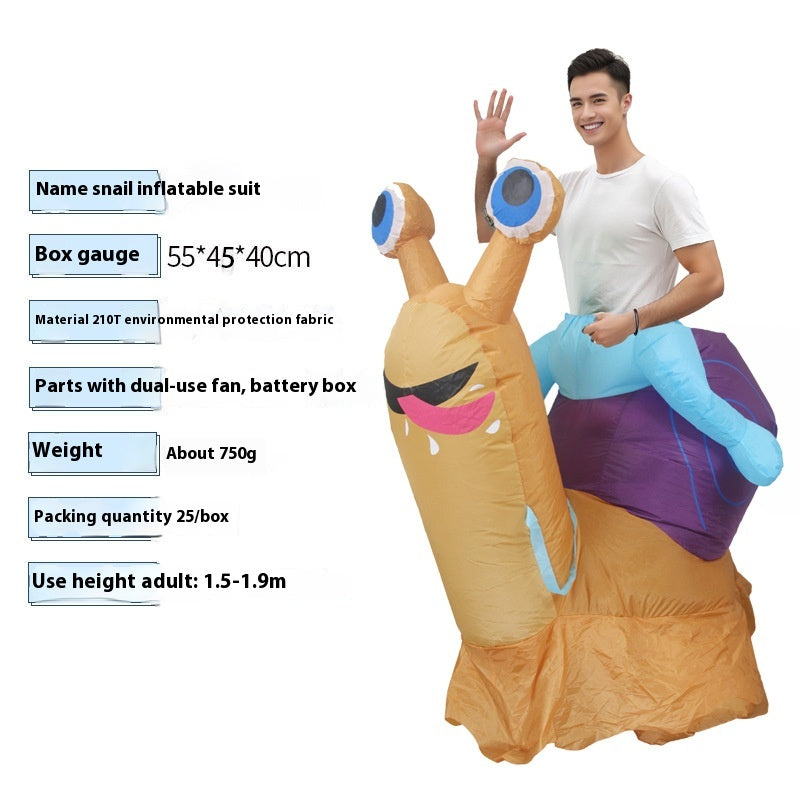 Halloween Dress-up Riding Snail Inflatable Clothing Outfit - product image 3
