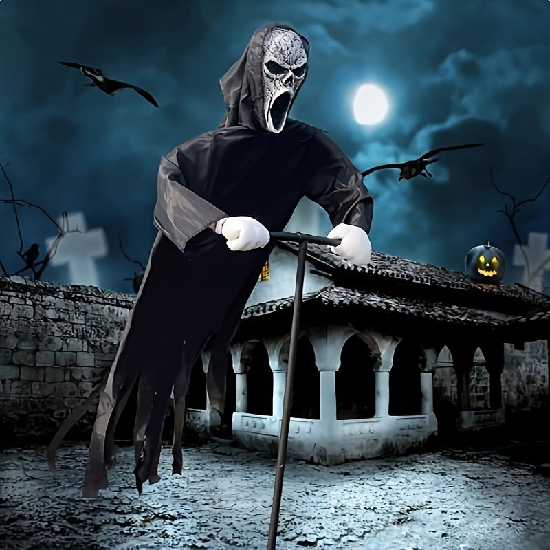 Halloween Scarecrow with Ghost Robe