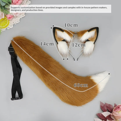 Fox-ear Headband and Fox-tail Set - alternate view 2