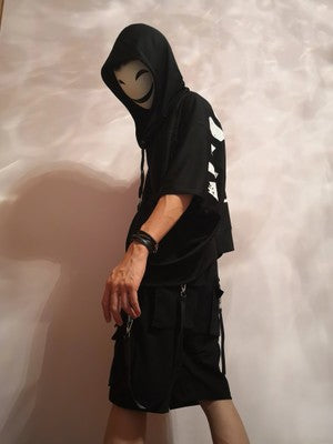 Smiling Mask Masquerade Funny Scary Prop - alternate view 2