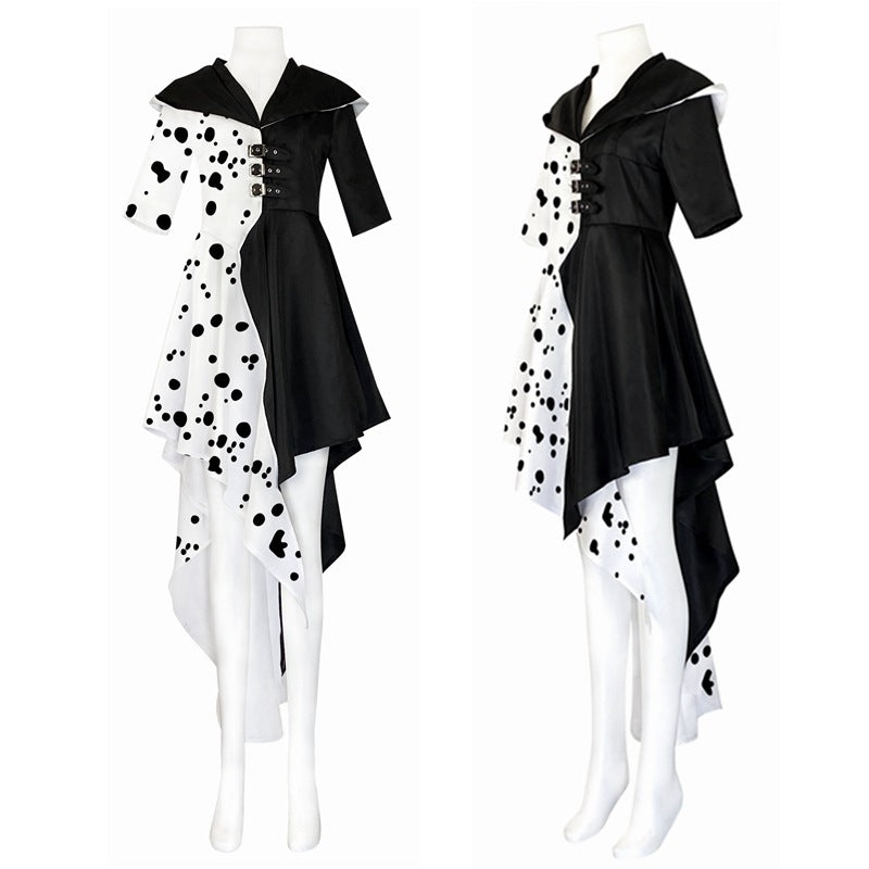 Halloween Costume Evil Queen Black White Dress Jacket - product image 3