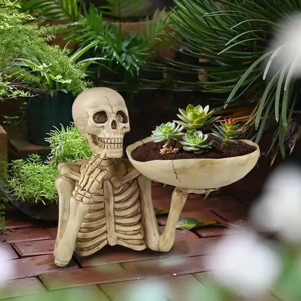 Skull Skeleton Resin Halloween Storage Tray - product image 4