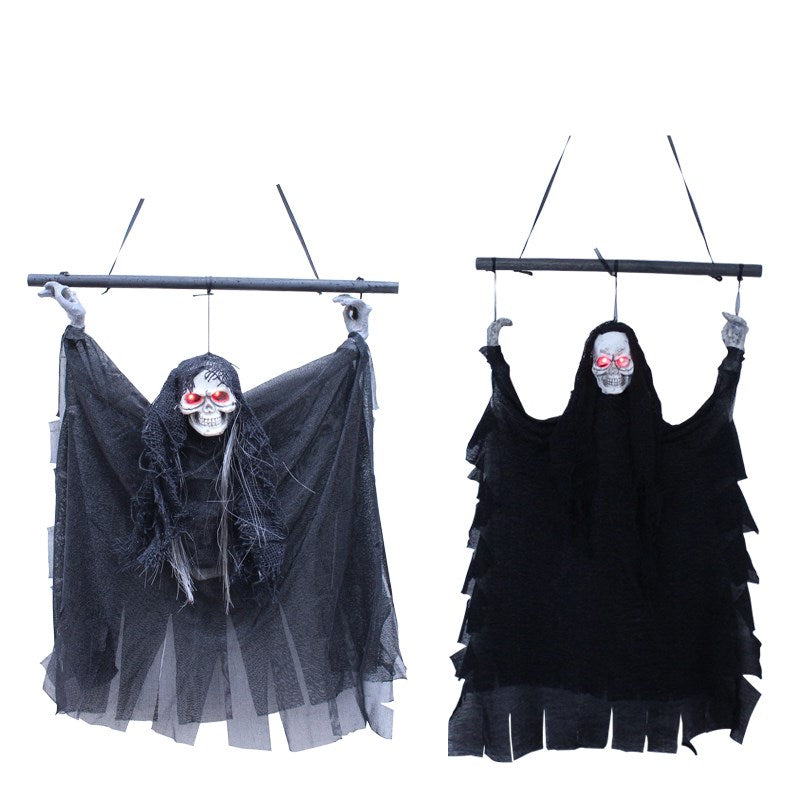 Halloween Big Hanging Ghost Horror Props Skull Decoration - Discount Halloween City