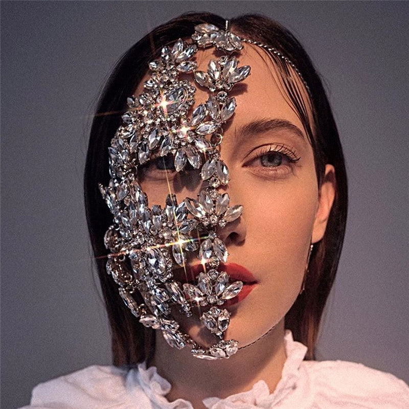 Rhinestone Halloween Masquerade Mask