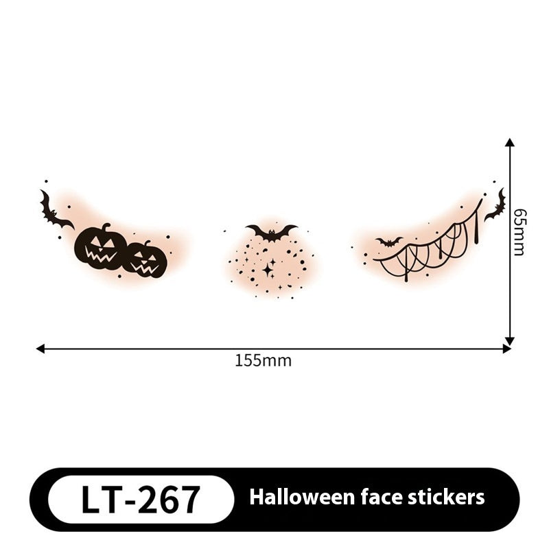 Halloween Makeup Stickers Dress Up Cute Painted - Discount Halloween City