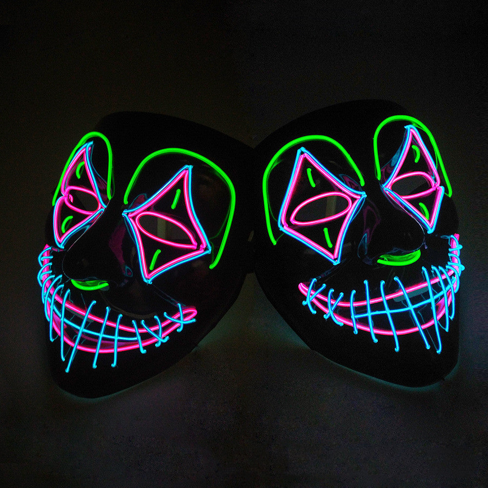 LED Glowing Halloween Costume Mask