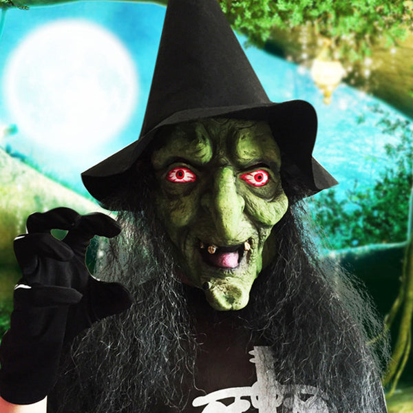 Halloween Long Hair Grimace Mask - Discount Halloween City