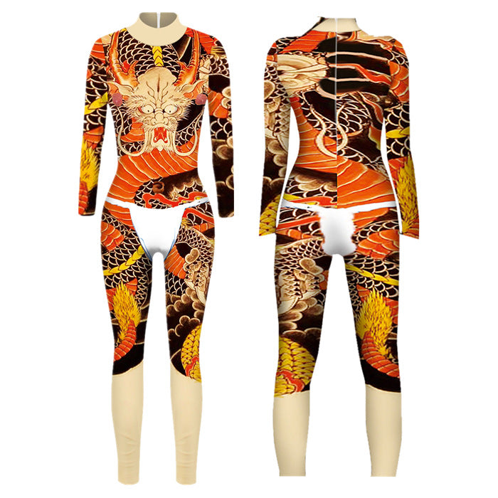 Halloween 3D Animal-print Bodycon Jumpsuits for Adults - Discount Halloween City