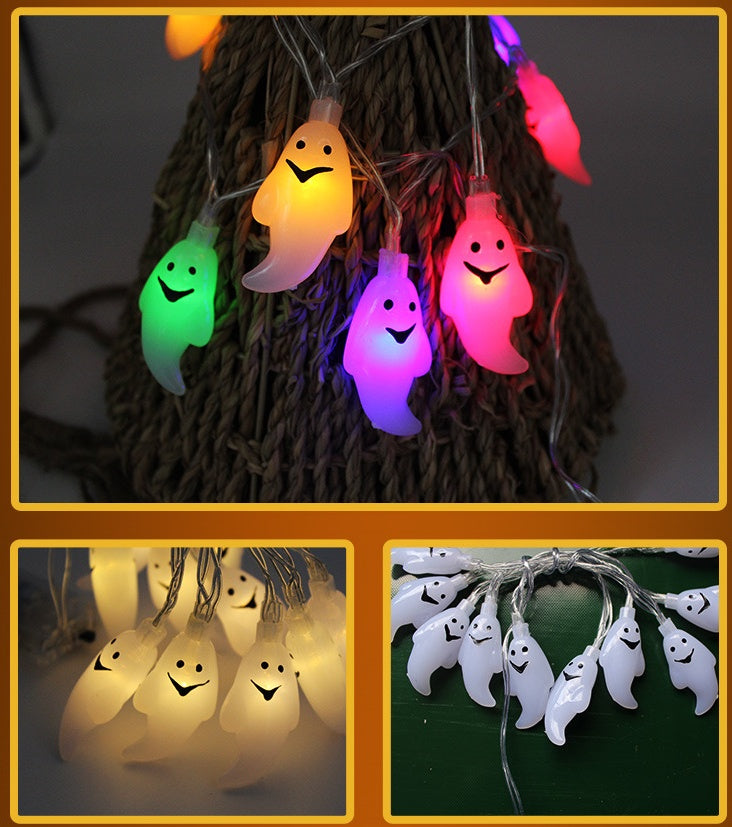 Halloween Decoration Pumpkin Light LED String Lights Lantern - Discount Halloween City