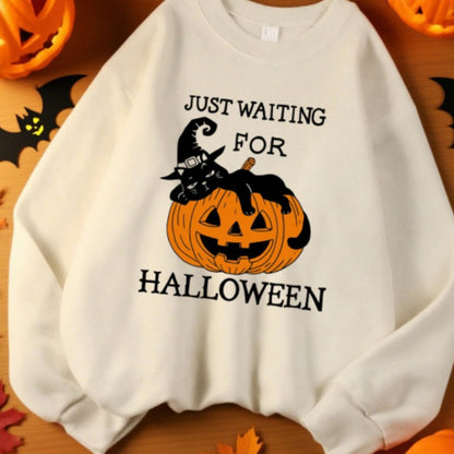 Just Waiting for Pumpkin Design Sweats