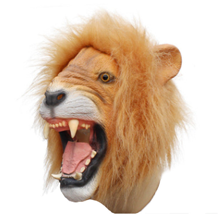 Halloween Lion Mask Latex Funny Scene Props - Discount Halloween City