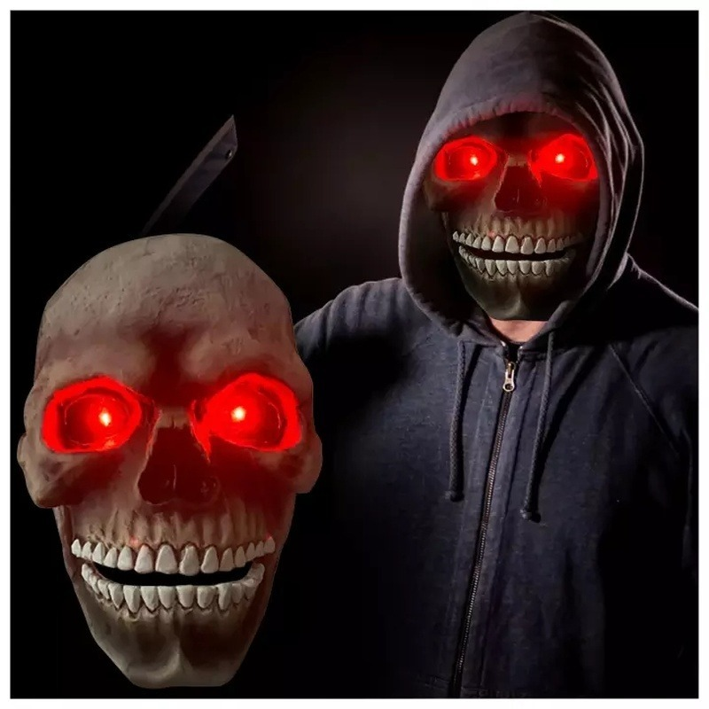 Halloween Skull Movable Mouth Latex Mask Kills Mask Cosplay - Discount Halloween City