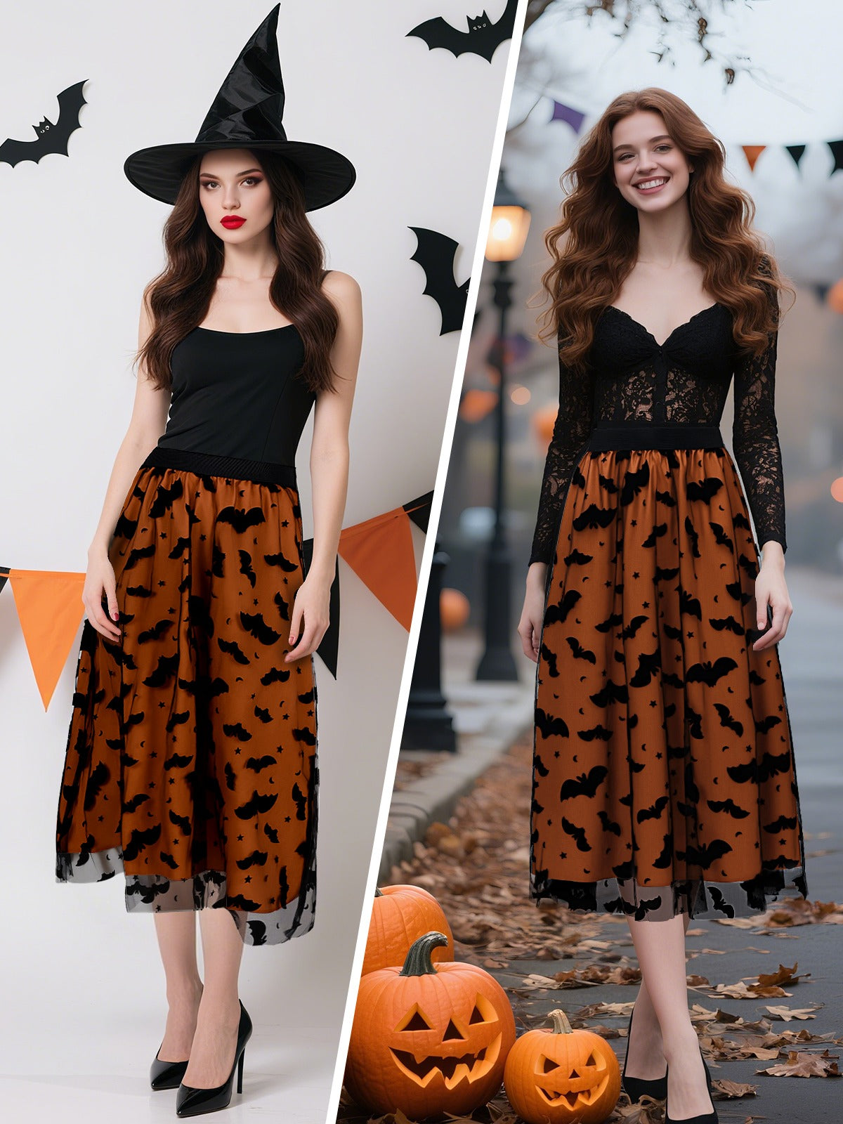 Halloween Women's Witchy Tulle Tutu Skirt - Discount Halloween City