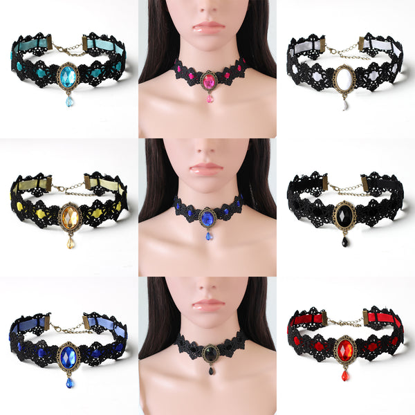 Halloween Costume Accessories Set Seven-color Necklaces - Discount Halloween City