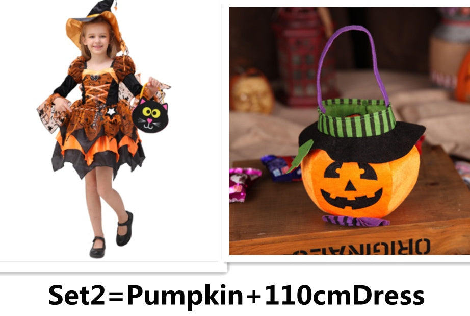 Halloween Kids Costume Witch Princess Dress - Discount Halloween City