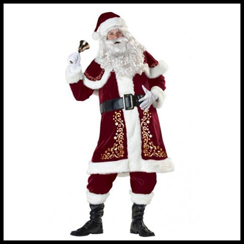 Halloween Bar Christmas Costume Adult Men's & Women's Santa Christmas Costume Christmas - Discount Halloween City