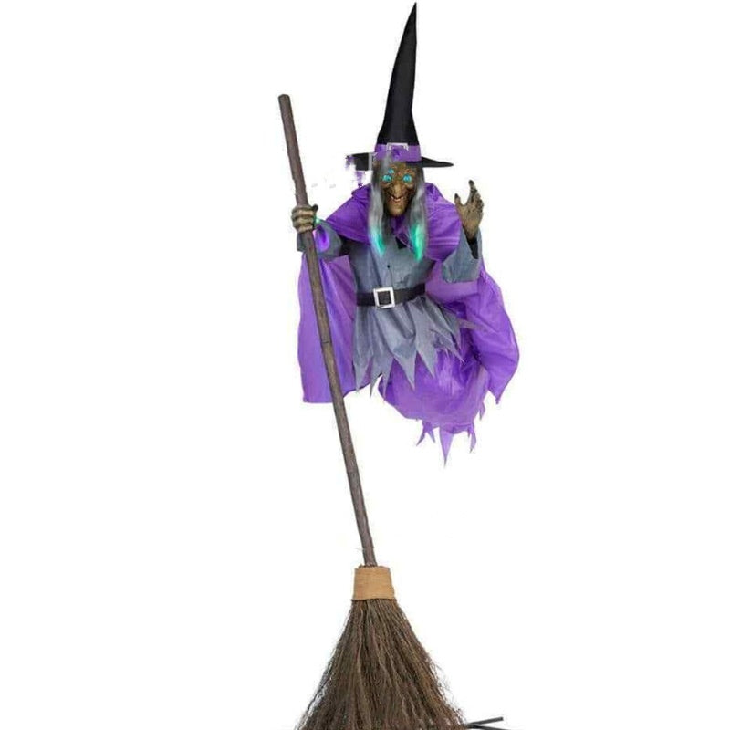 Halloween Flying Witch Decoration Halloween Ghost Outdoor Scary Animatronics Halloween - Discount Halloween City