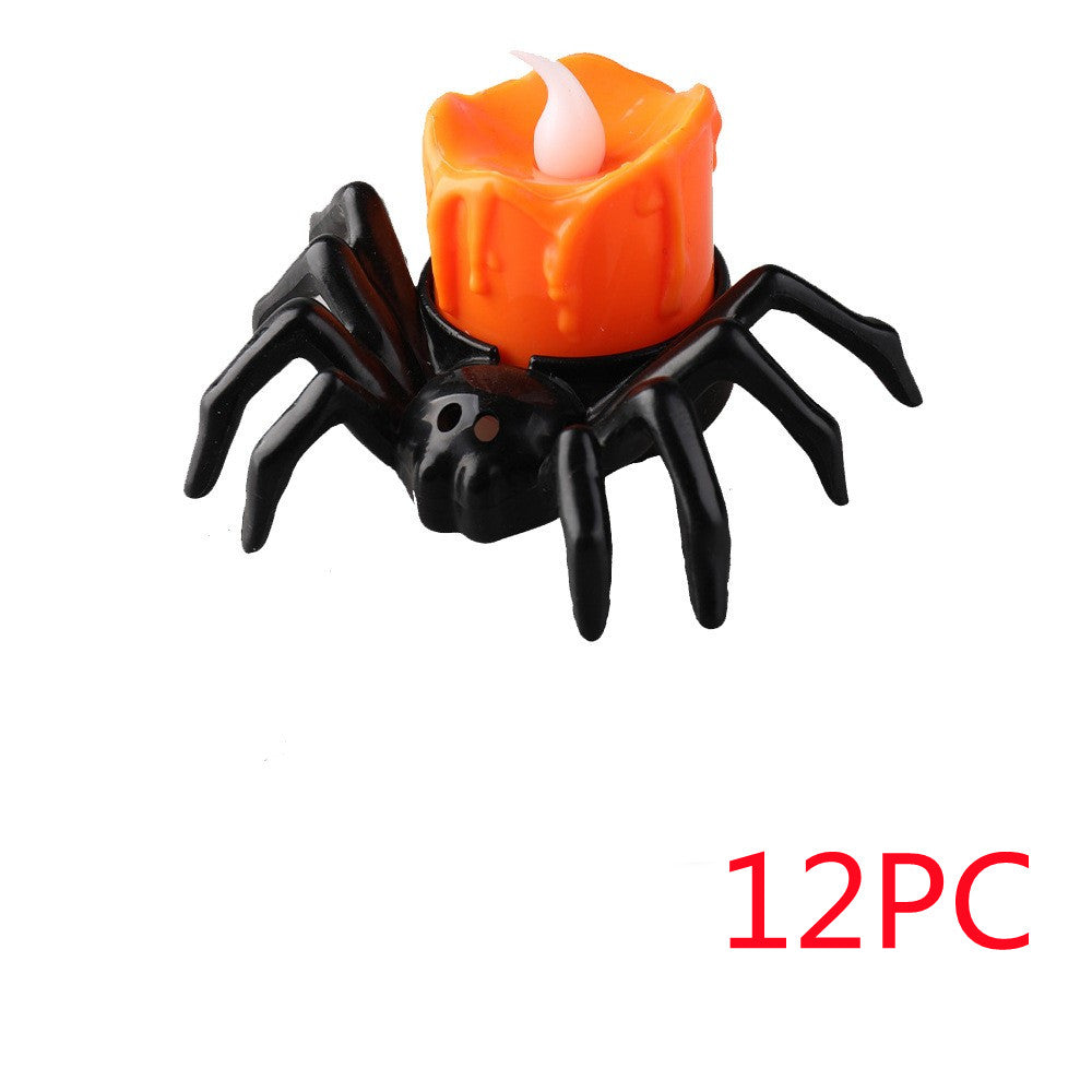 Halloween Festival Atmosphere Spider Candlestick Ornaments - Discount Halloween City