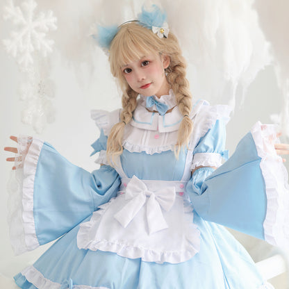 Halloween COS Plus Size Maid Costume Removable Sleeve | Plus Size Costumes | Indoor Decorations - Decorations