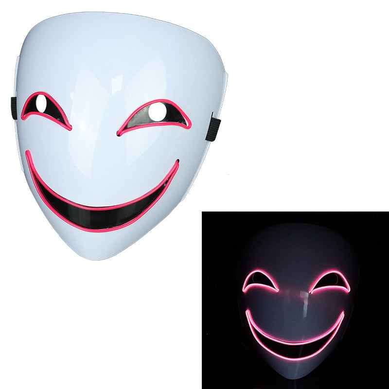 Glowing Black Halloween Mask - Discount Halloween City