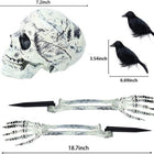 Skull and two crows