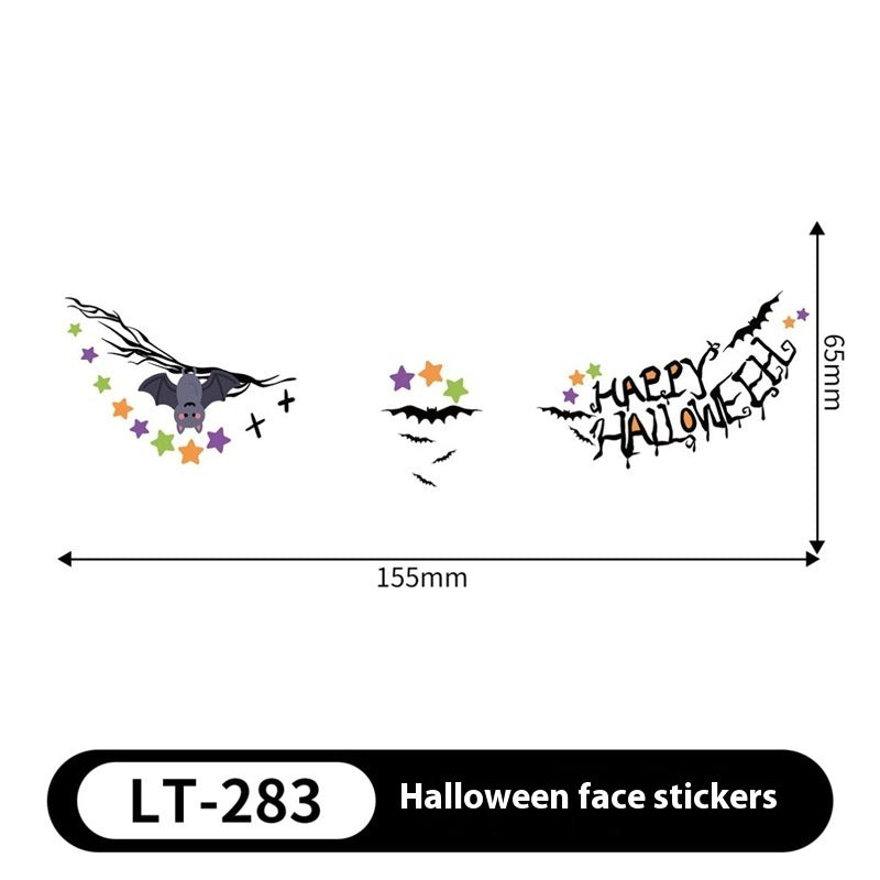 Halloween Makeup Stickers Dress Up Cute Painted - Discount Halloween City