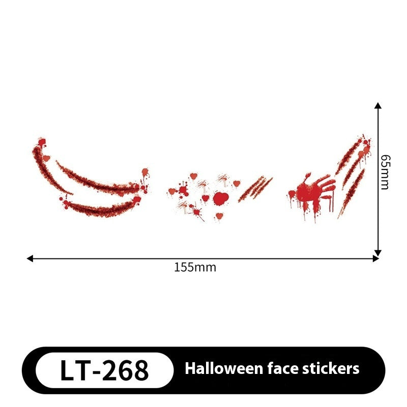Halloween Makeup Stickers Dress Up Cute Painted - Discount Halloween City