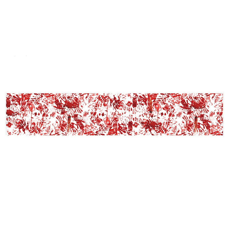 Horror Happy Halloween Tablecloth Bloody Handprint Table - product image 6