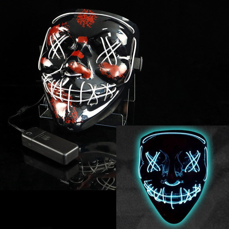 LED Clown Halloween Costume Mask