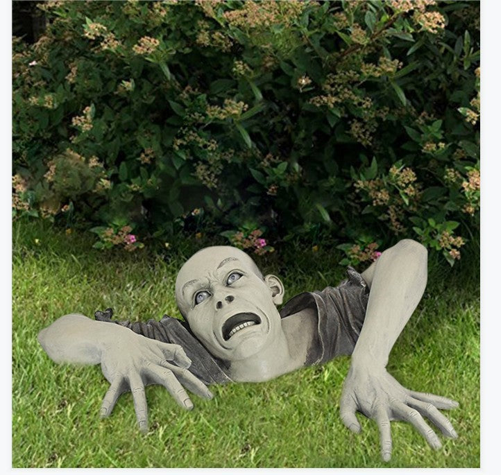 Swamp Zombie Halloween Outdoor Garden Statue - Discount Halloween City