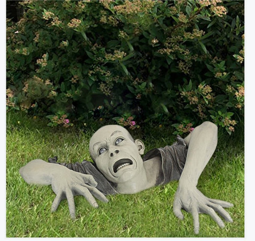 Swamp Zombie Halloween Outdoor Garden Statue - Discount Halloween City
