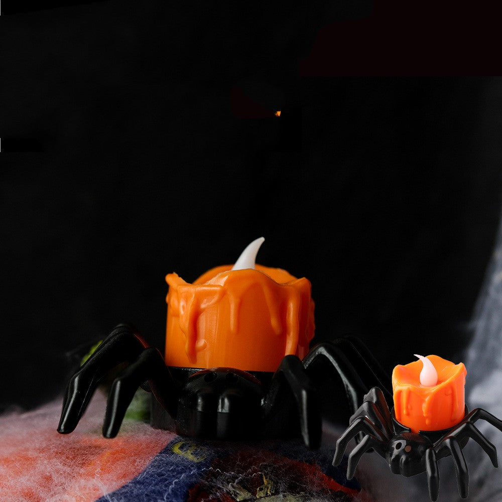 Halloween Festival Atmosphere Spider Candlestick Ornaments - Discount Halloween City