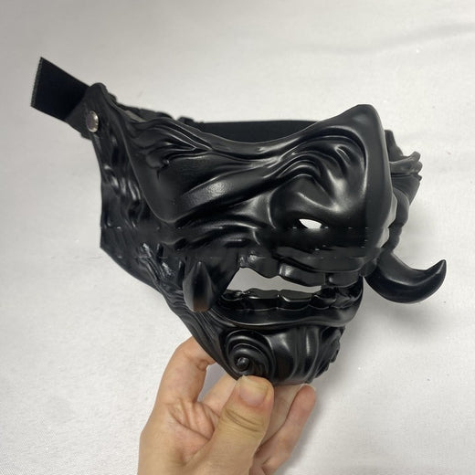 Ghost Face Dark Warrior Resin Mask Halloween Party Mask - Discount Halloween City