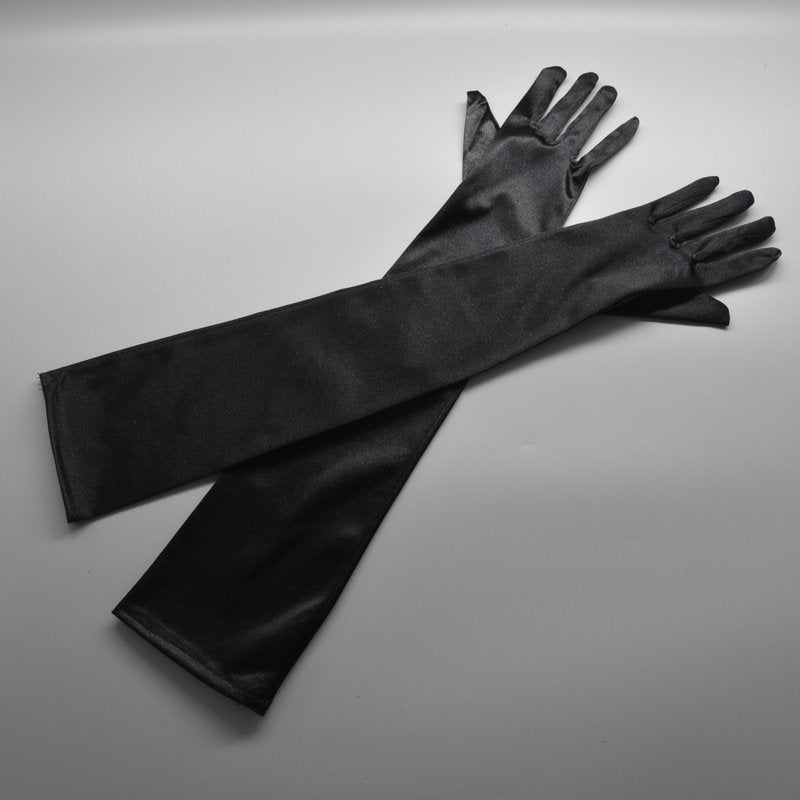 Women's Satin Stretch Gloves - alternate view 3