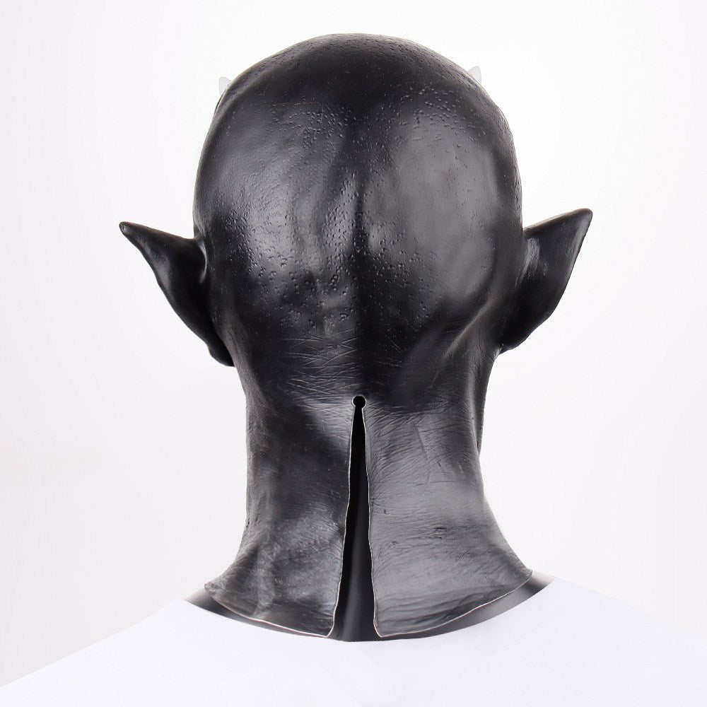 Halloween Horn Demon Mask Latex Headgear - Discount Halloween City