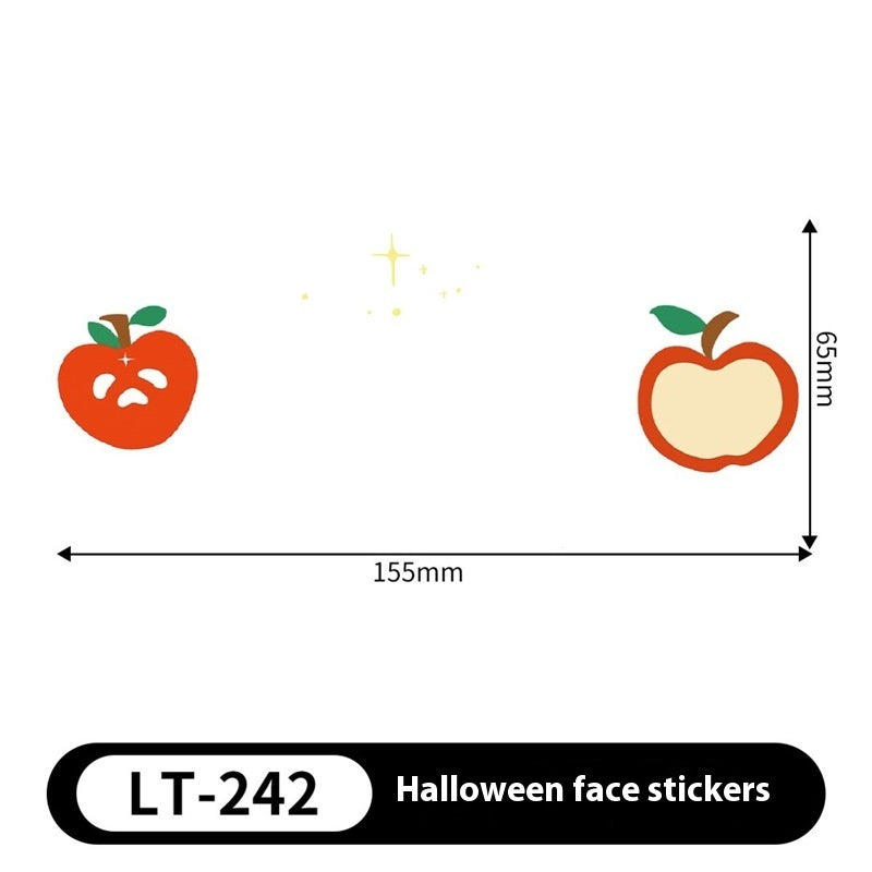 Halloween Makeup Stickers Dress Up Cute Painted - Discount Halloween City