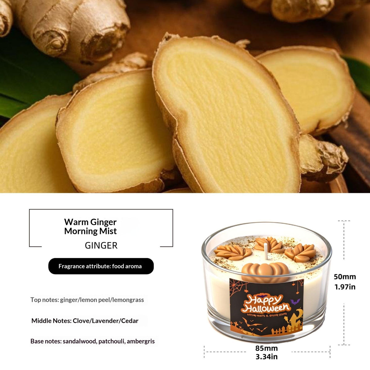 Pumpkin Scented Halloween Candle - product image 5