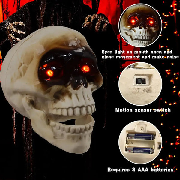 Animated Floating Skeleton Decorations Realistic