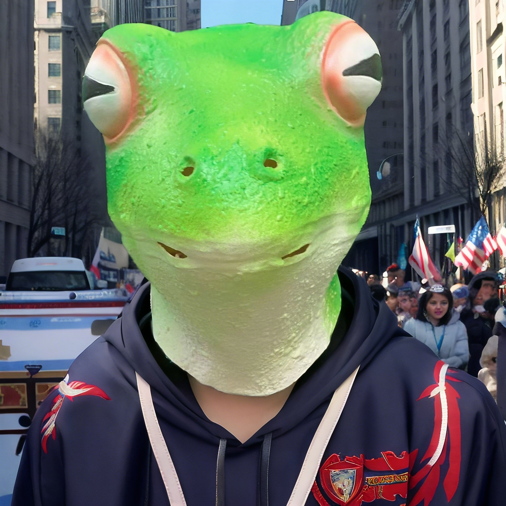 Frog Mask Halloween Latex Animal Headgear - Discount Halloween City