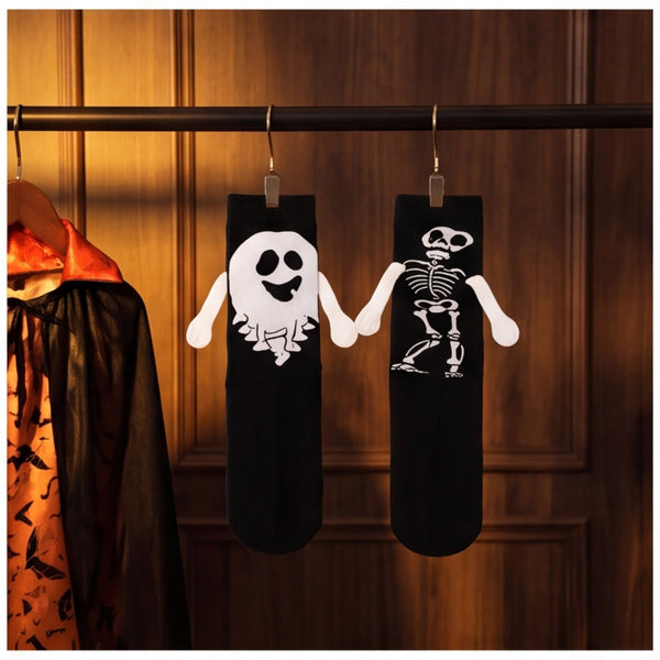 2-pair Sock Set - Spooky Ghosts and Skeleton